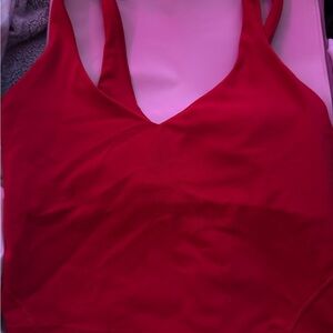 Lululuemon Red Women's Align Oxford Red TopNWT